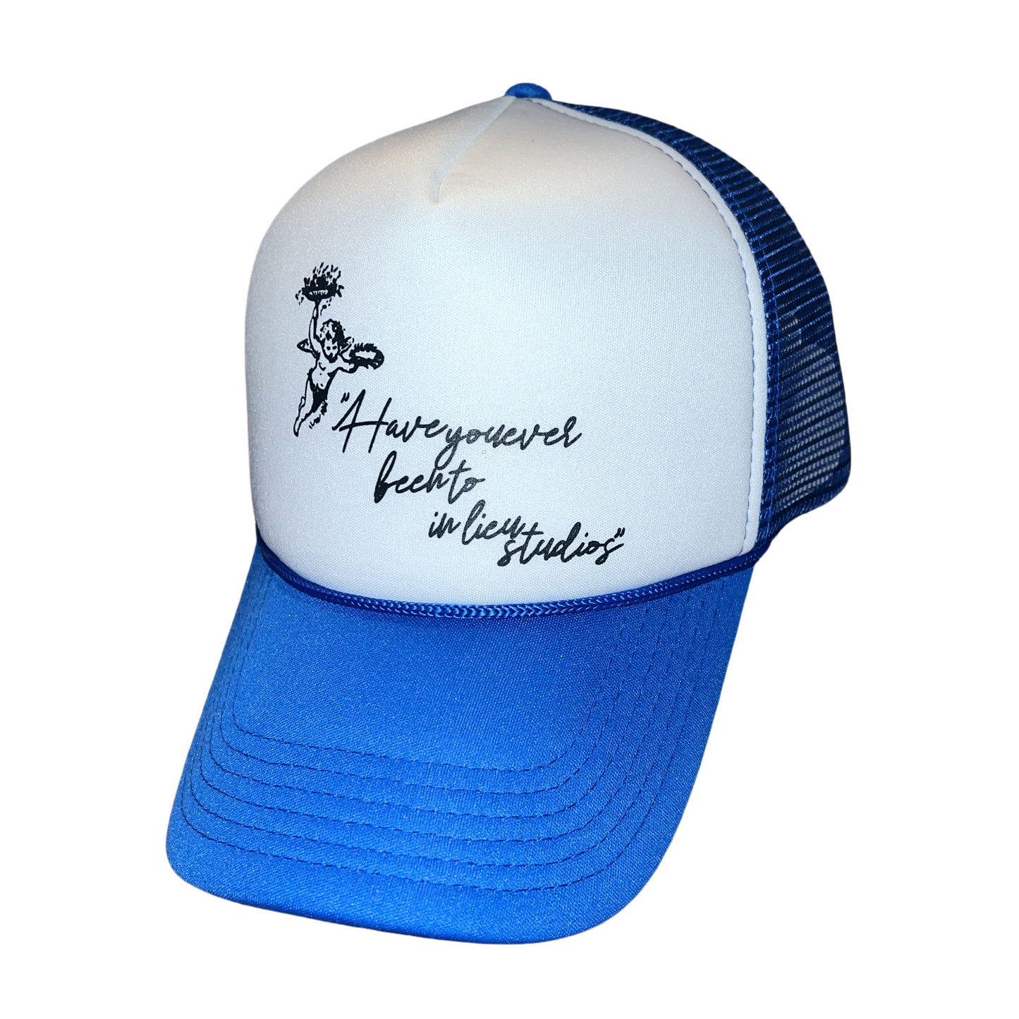 "Have you ever been?" Foam Trucker Hat (Blue)