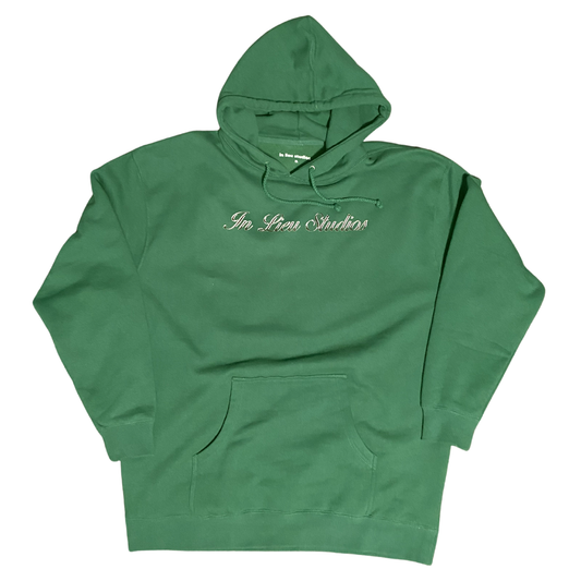 Chrome Script Logo Hoodie (Green)