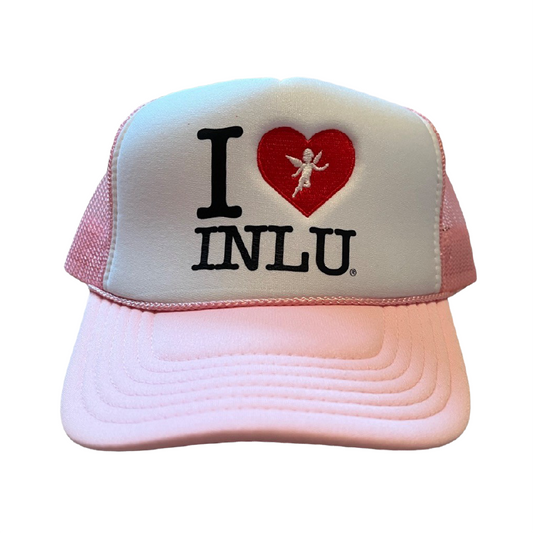 "I HEART INLU" Trucker Hat (Pink)